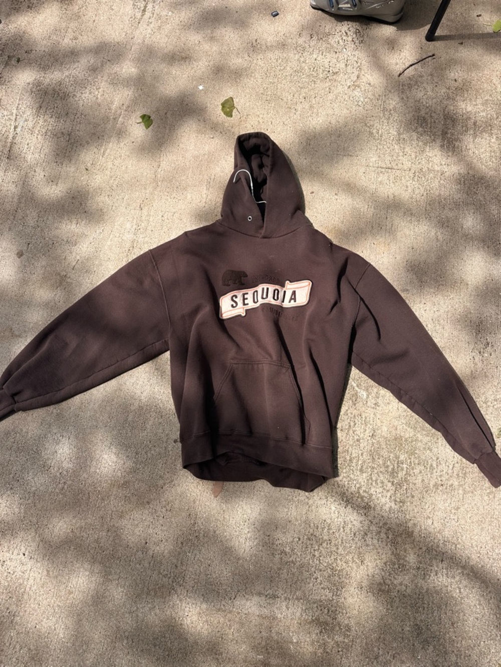 sequoia national park brown hoodie L